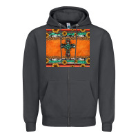 Smoke sunflowers cross aztec pattern Zipper Hoodie - Jasminsmagicworld