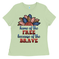 Matcha home of the free because of the brave Ladies Tee - BundleAndBundleShop