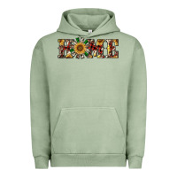 Pigment Oil Green christmas home with windmill Urban Hoodie - RanaPortraitStore
