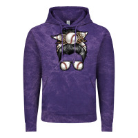 Cloud Purple baseball mom Vintage Hoodie - RacoonDesign