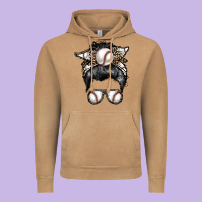 Baseball Mom Vintage Hoodie Designed By Racoondesign