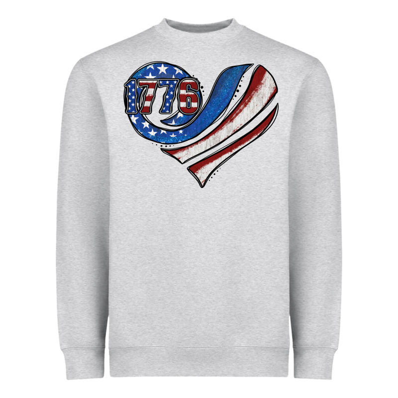 American Flag Heart Heavyweight Sweatshirt by Jasminsmagicworld | Teevron