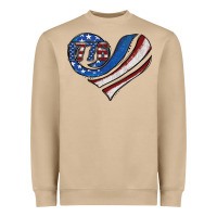 Mushroom american flag heart Heavyweight Sweatshirt - Jasminsmagicworld