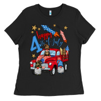 Black 4th of july truck  1 Ladies Tee - BundleAndBundleShop
