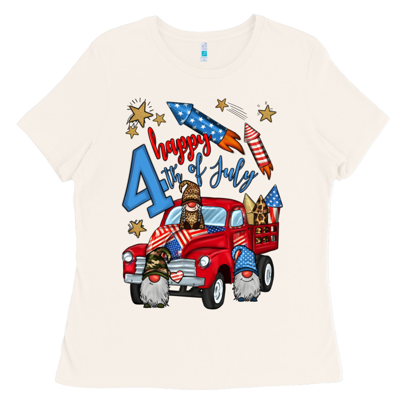 4th Of July Truck  1 Ladies Tee by BundleAndBundleShop | Teevron
