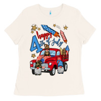 Bone 4th of july truck  1 Ladies Tee - BundleAndBundleShop