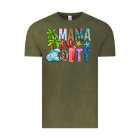 Vintage Olive Mama Of Duty Vintage Tee - CowhideDigitalArt