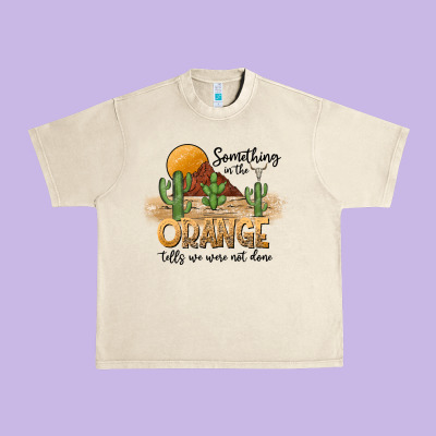 Something In The Orange Tells We Were Not Done Urban Heavy Tee Designed By Cowhidedigitalart