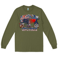 Army Green amerikan gnomies Long Sleeve Tee - SublimationCraftShop