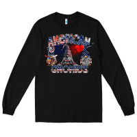 Black amerikan gnomies Long Sleeve Tee - SublimationCraftShop