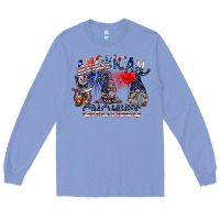 Colony Blue amerikan gnomies Long Sleeve Tee - SublimationCraftShop