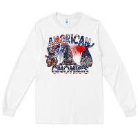 White amerikan gnomies Long Sleeve Tee - SublimationCraftShop