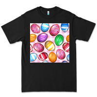 Black Easter Eggs Seamless Pattern Premium Tee - BundleAndBundleShop