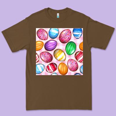 Easter Eggs Seamless Pattern Premium Tee Designed By Bundleandbundleshop