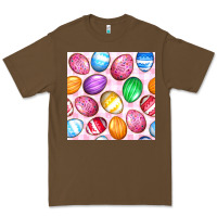 Cacao Easter Eggs Seamless Pattern Premium Tee - BundleAndBundleShop