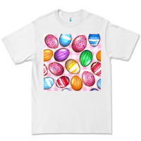 White Easter Eggs Seamless Pattern Premium Tee - BundleAndBundleShop