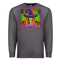 Charcoal Heather bad witch vibes Premium Sweatshirt - Jasminsmagicworld