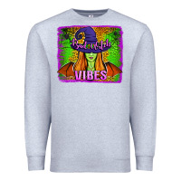 Heather Grey bad witch vibes Premium Sweatshirt - Jasminsmagicworld