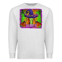 Oatmeal Heather bad witch vibes Premium Sweatshirt - Jasminsmagicworld