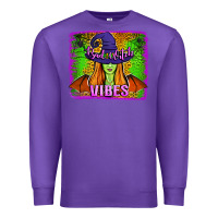 Purple bad witch vibes Premium Sweatshirt - Jasminsmagicworld