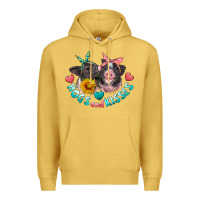 Antique Gold hogs and kisses pigs Premium Hoodie - Artiststas
