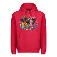 Cardinal hogs and kisses pigs Premium Hoodie - Artiststas