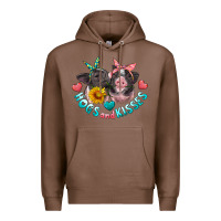 Chestnut hogs and kisses pigs Premium Hoodie - Artiststas