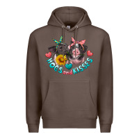 Coffee hogs and kisses pigs Premium Hoodie - Artiststas