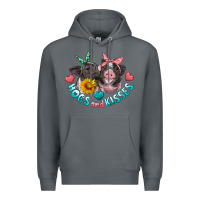 Rock hogs and kisses pigs Premium Hoodie - Artiststas