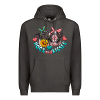 Smoke hogs and kisses pigs Premium Hoodie - Artiststas