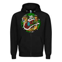Black Cowboy Christmas Zipper Hoodie - RanaPortraitStore