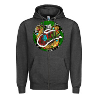 Charcoal Heather Cowboy Christmas Zipper Hoodie - RanaPortraitStore