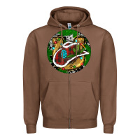 Chestnut Cowboy Christmas Zipper Hoodie - RanaPortraitStore