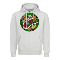 Dove Grey Cowboy Christmas Zipper Hoodie - RanaPortraitStore