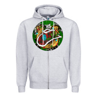 Heather Grey Cowboy Christmas Zipper Hoodie - RanaPortraitStore