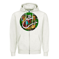Oatmeal Heather Cowboy Christmas Zipper Hoodie - RanaPortraitStore
