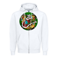 White Cowboy Christmas Zipper Hoodie - RanaPortraitStore