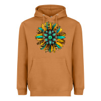 Meerkat turquoise leopard sunflower Heavyweight Hoodie - Jasminsmagicworld
