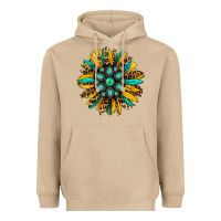 Mushroom turquoise leopard sunflower Heavyweight Hoodie - Jasminsmagicworld