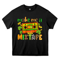 Black Make me a mixtape St. Patrick's Day Heavy Core Tee - OliviaCreatesArt