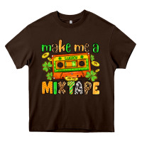 Chocolate Brown Make me a mixtape St. Patrick's Day Heavy Core Tee - OliviaCreatesArt