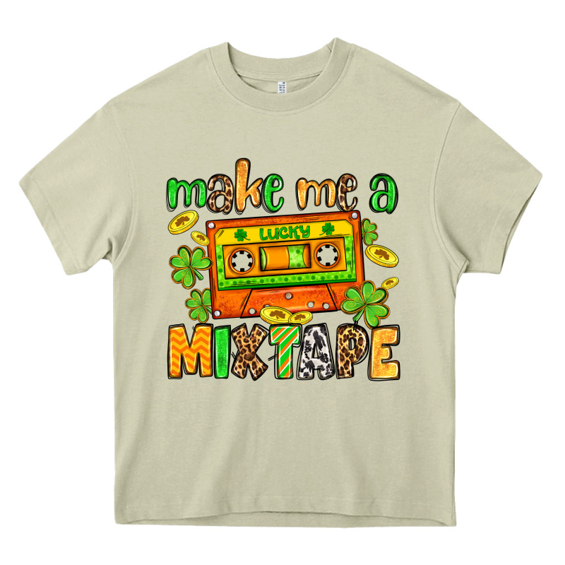 Make Me A Mixtape St. Patrick's Day Heavy Core Tee by OliviaCreatesArt | Teevron