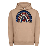 Pigment Burro USA American Flag Rainbow Urban Hoodie - Jasminsmagicworld