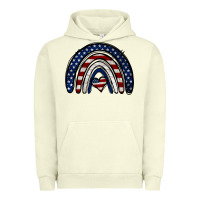Pigment Pistachio USA American Flag Rainbow Urban Hoodie - Jasminsmagicworld