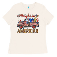 Bone proud to be american truck Ladies Tee - BundleAndBundleShop