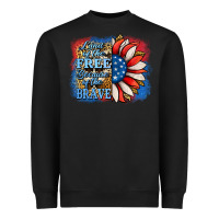 Black Patriotic Sunflower Heavyweight Sweatshirt - Jasminsmagicworld