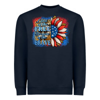 Navy Patriotic Sunflower Heavyweight Sweatshirt - Jasminsmagicworld