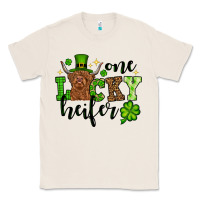 Natural St. Patrick's Day One lucky Heifer Classic Tee - OliviaCreatesArt