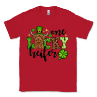 Red St. Patrick's Day One lucky Heifer Classic Tee - OliviaCreatesArt
