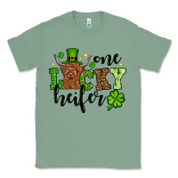 Sage St. Patrick's Day One lucky Heifer Classic Tee - OliviaCreatesArt